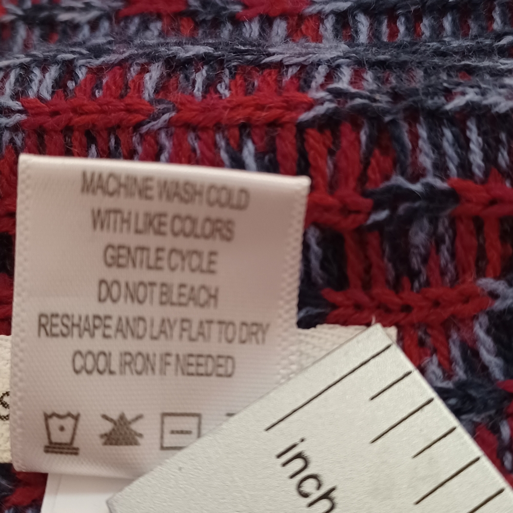 Self Esteem Cardigans Medium Rust Blues Black Azt… - image 4